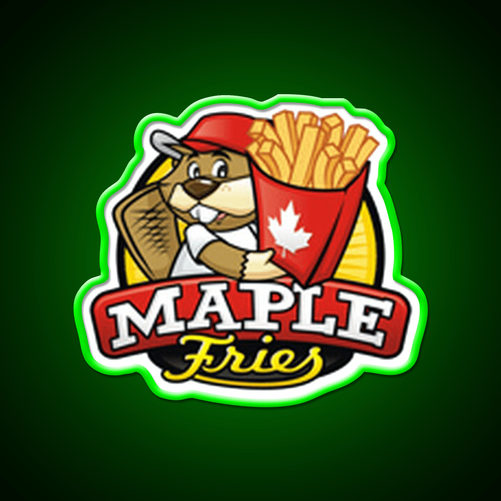 French Fries Fast Food Led Neon Sign For Burger Place Wall Decor Rgb Color - Shineneon