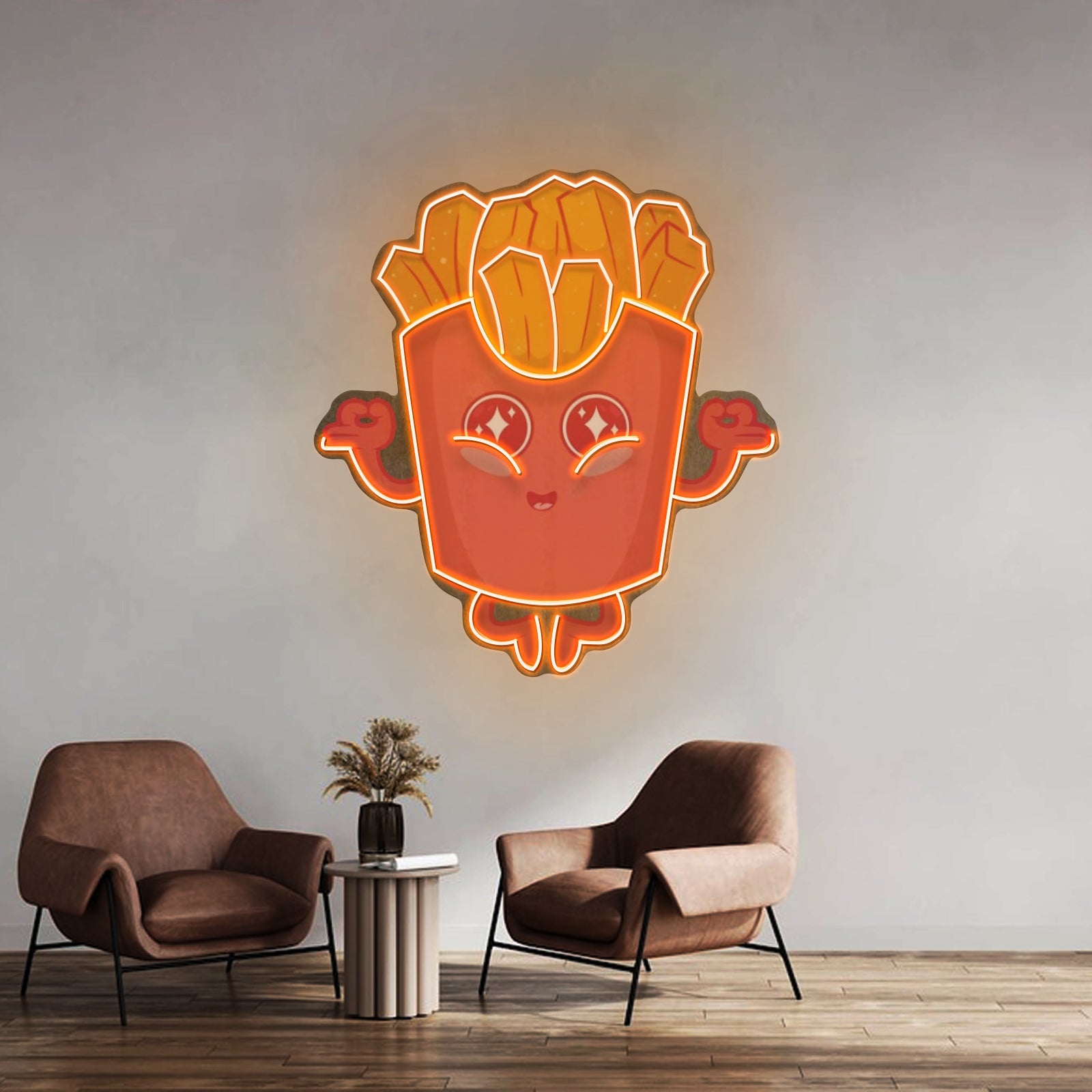 French Fries Led Neon Sign Light Custom Led Signs - Shineneon