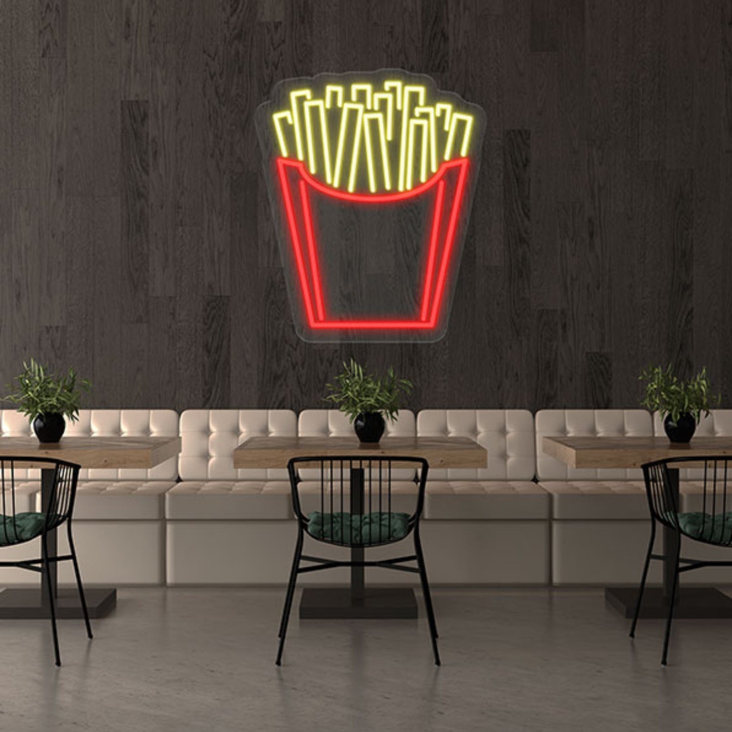 French Fries Neon Sign Wall Art Decor | Shineneon