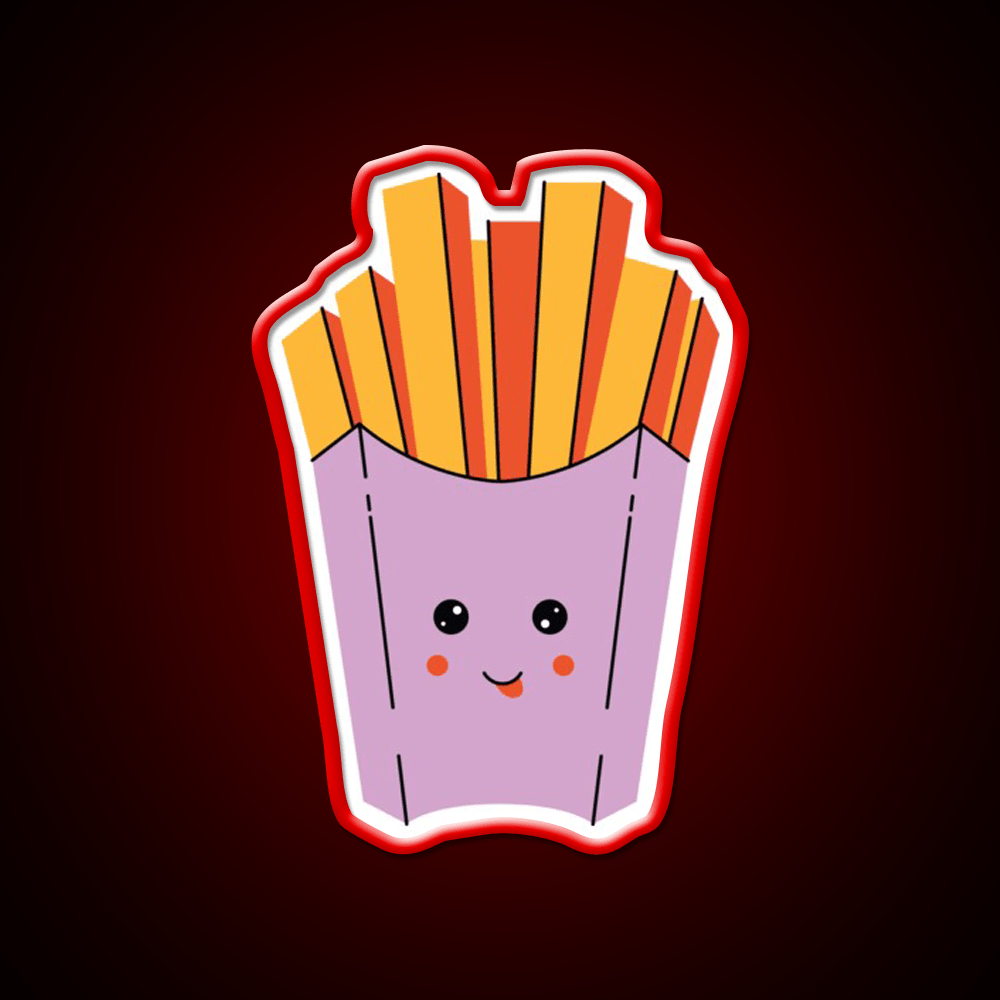 French Fries Snack Food Led Neon Sign Snack Food Led Neon Sign Rgb Color - Shineneon