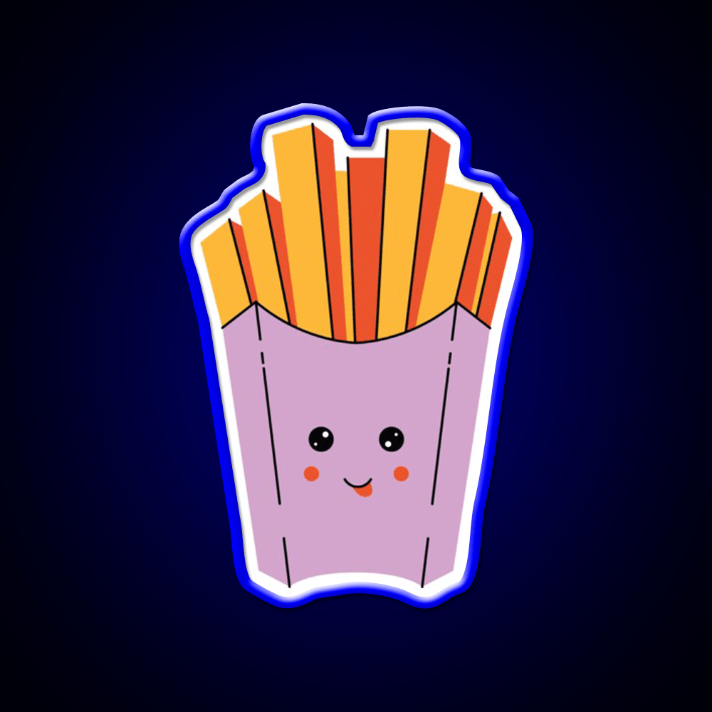 French Fries Snack Food Led Neon Sign Snack Food Led Neon Sign Rgb Color - Shineneon