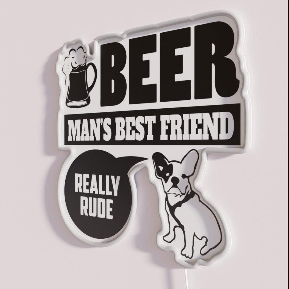 Frenchie Pet Dog Best Friend Gift Rgb Led Neon Sign - Shineneon