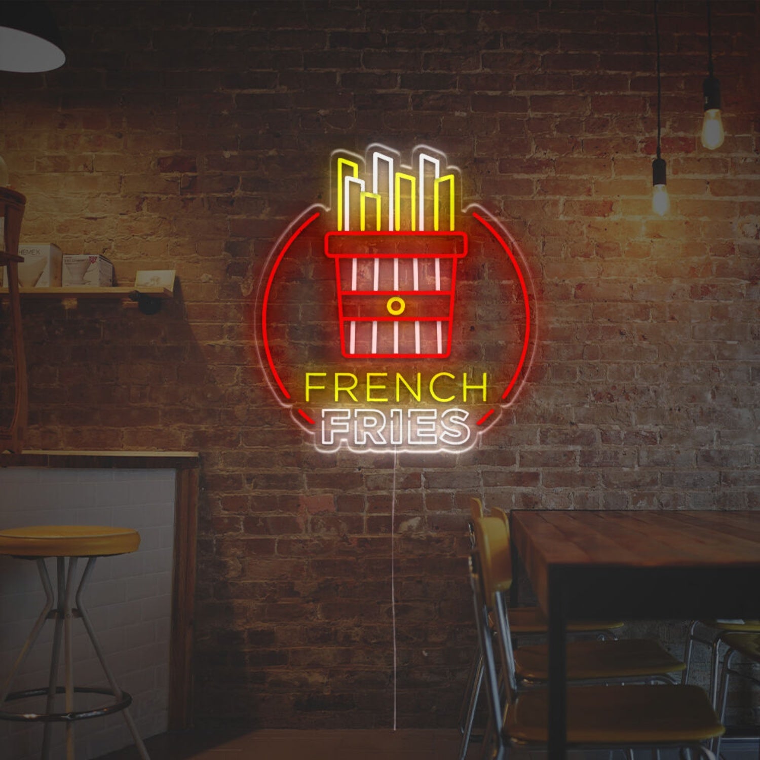 Frensch Fries For Fast Food Shop Led Neon Sign | Shineneon
