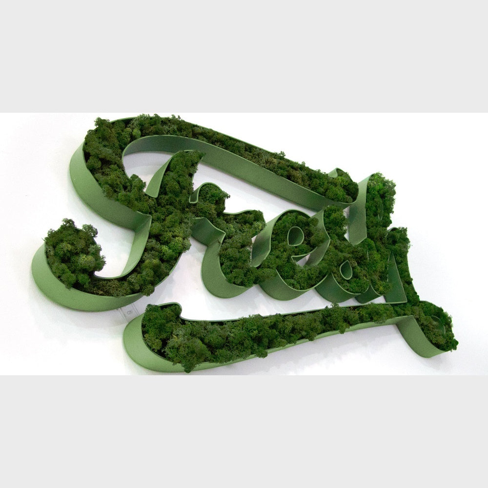 Fresh 3D Moss Letter Sign