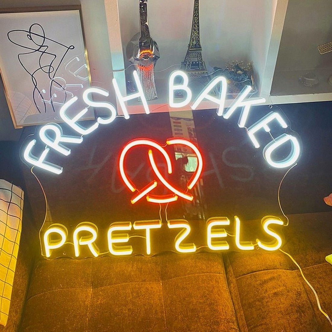 Fresh Baked Pretzels Led Sign Business Neon Sign - Shineneon