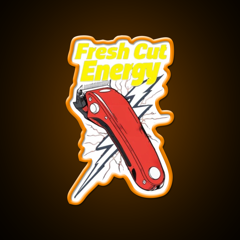 Fresh Cut Energy Barber Vibes Only Barber Shop Haircut Led Neon Sign - LED neon sign view 6