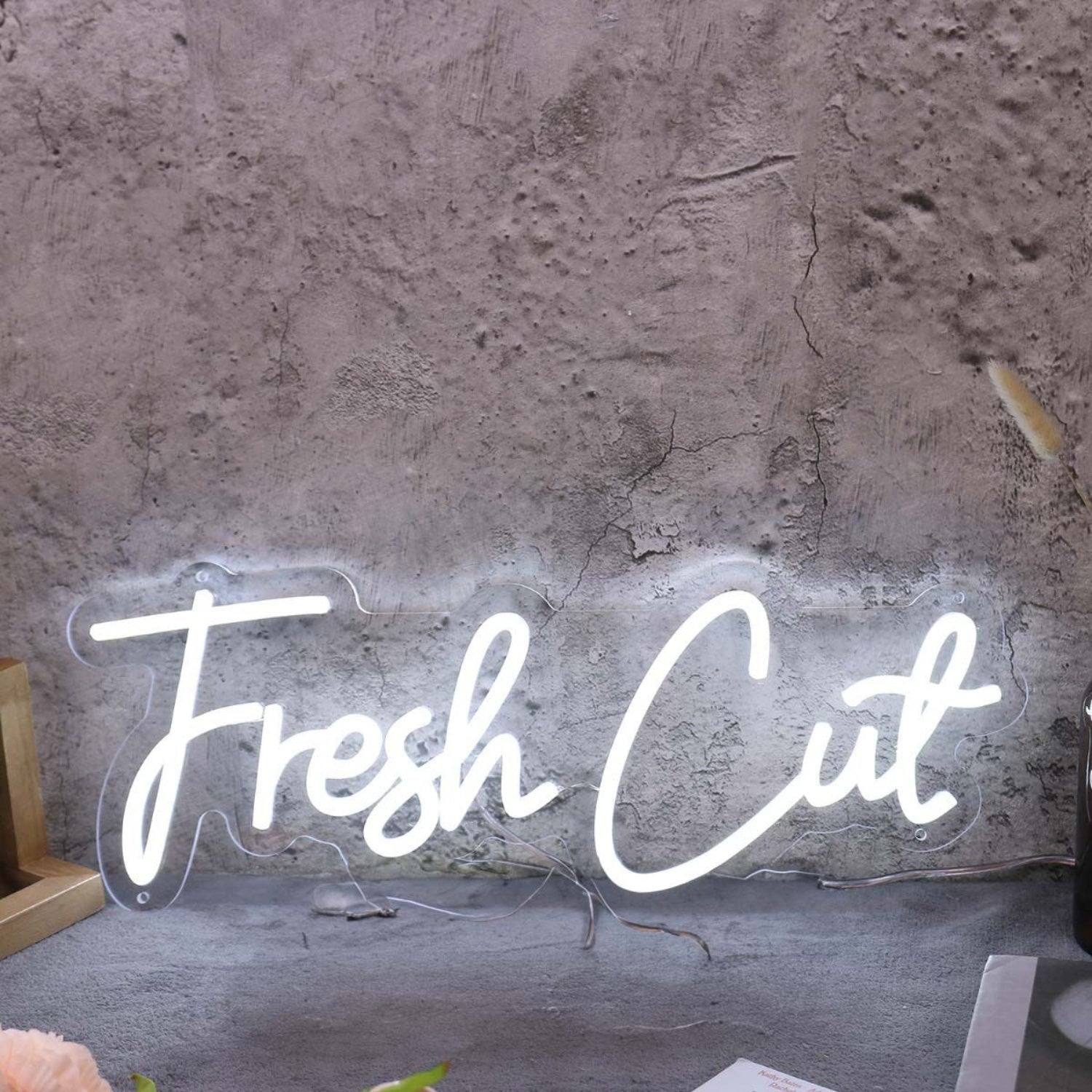 Fresh Cut White Led Neon Sign - Shineneon