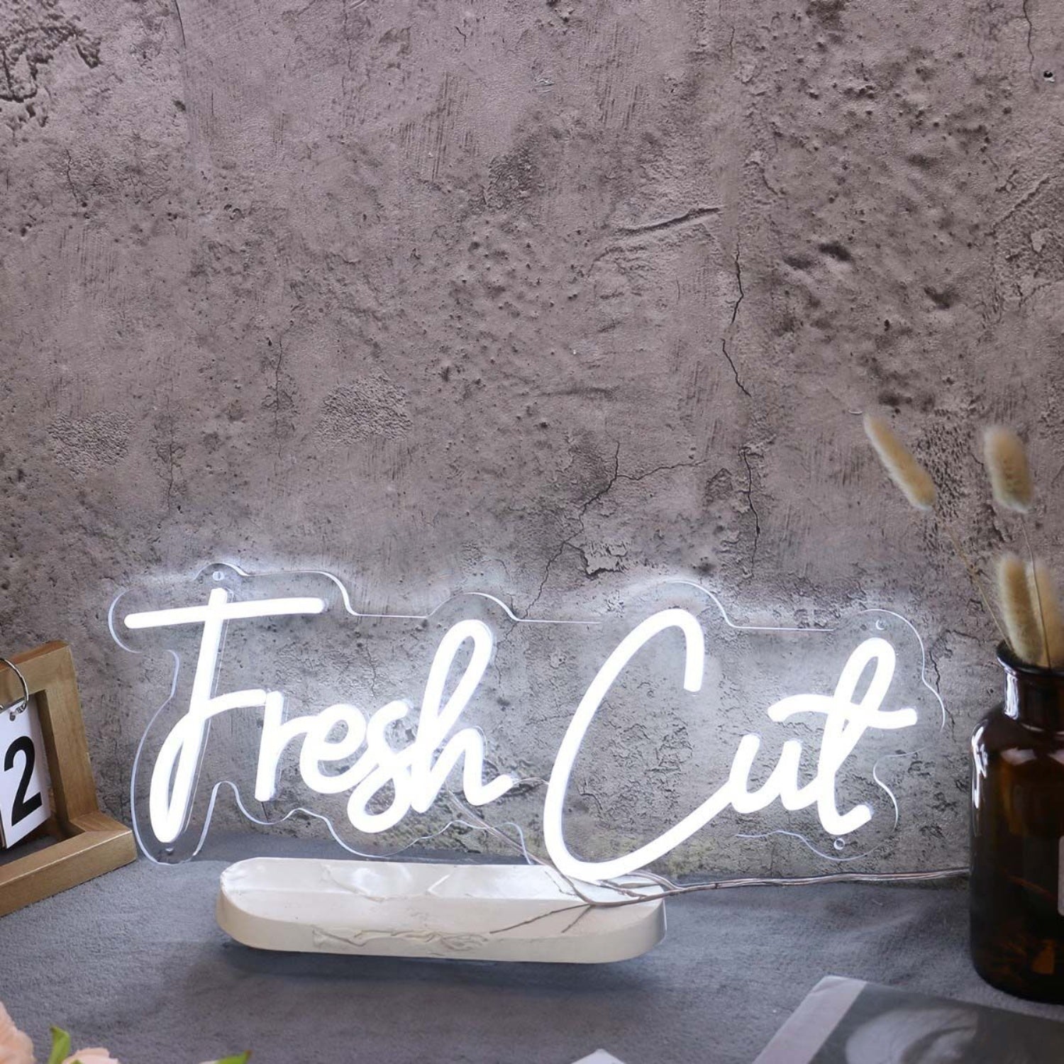 Fresh Cut White Led Neon Sign - Shineneon
