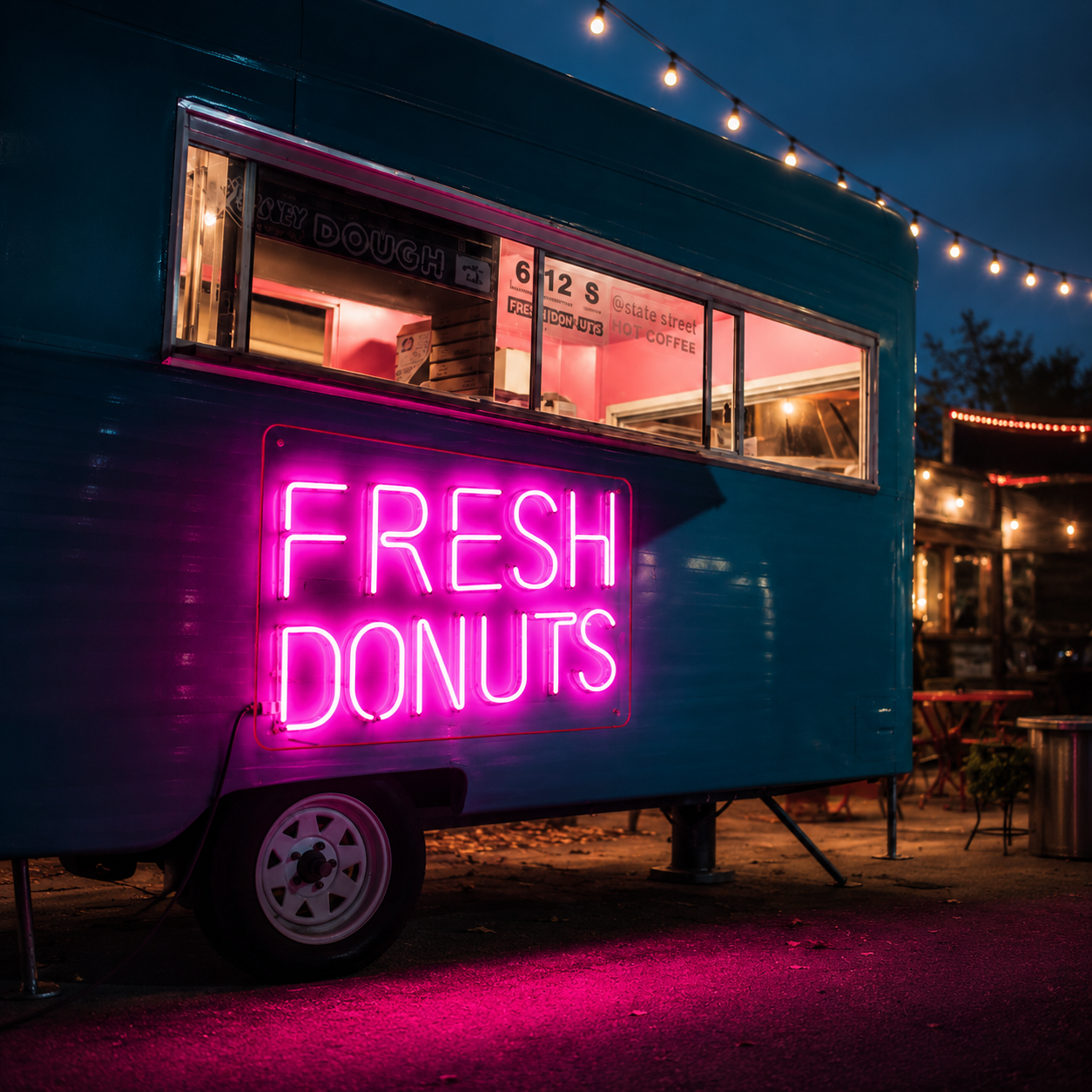 Fresh Donuts LED Neon Sign - 02 High-Converting Product Image