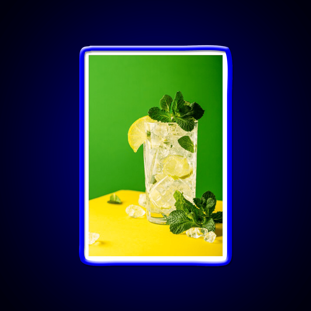 Fresh Mojito On Green And Yellow Party Drink Tequila Led Neon Sign Rgb Color - Shineneon