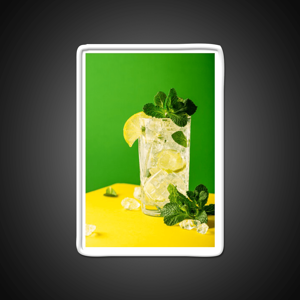 Fresh Mojito On Green And Yellow Party Drink Tequila Led Neon Sign Rgb Color - Shineneon