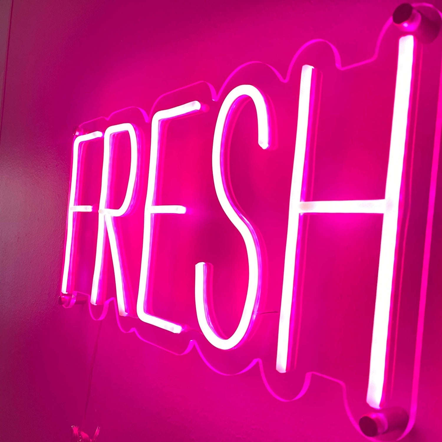 Fresh Pink Led Neon Sign With Round Font For Cafe Dessert Shop Decor | Shineneon