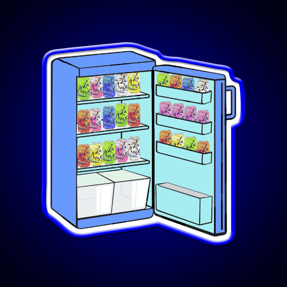 Fridge Full Of Happiness Snack Food Led Neon Sign Rgb Color - Shineneon