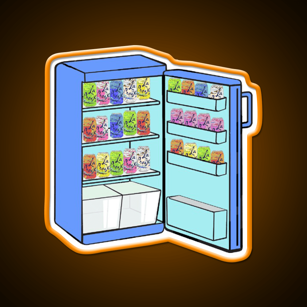 Fridge Full Of Happiness Snack Food Led Neon Sign Rgb Color - Shineneon