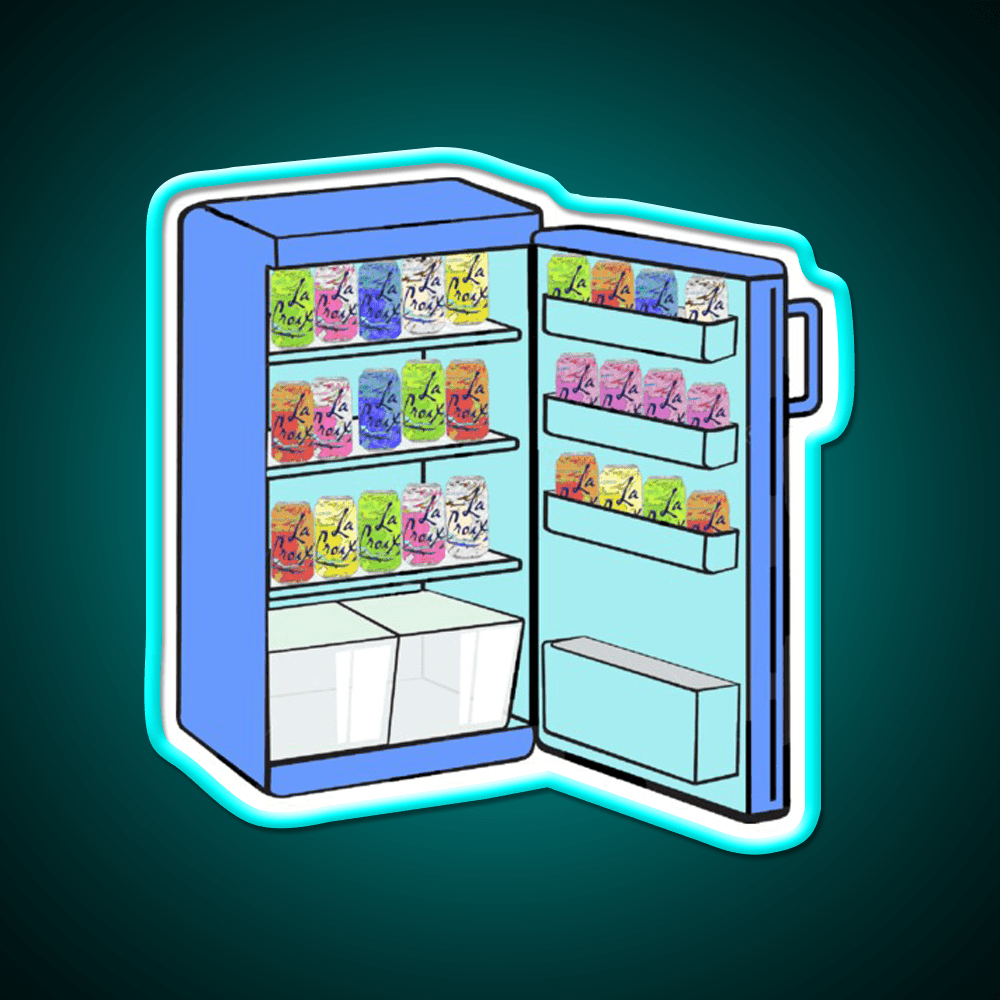 Fridge Full Of Happiness Snack Food Led Neon Sign Rgb Color - Shineneon