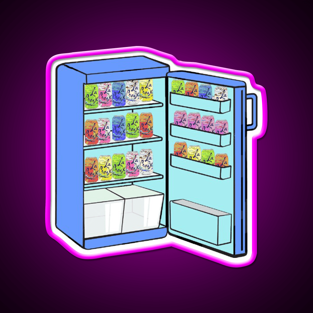 Fridge Full Of Happiness Snack Food Led Neon Sign Rgb Color - Shineneon