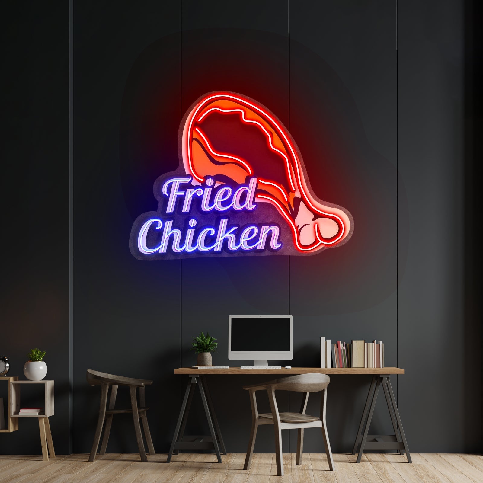Fried Chicken Custom Led Signs Artwork For Sale - Shineneon