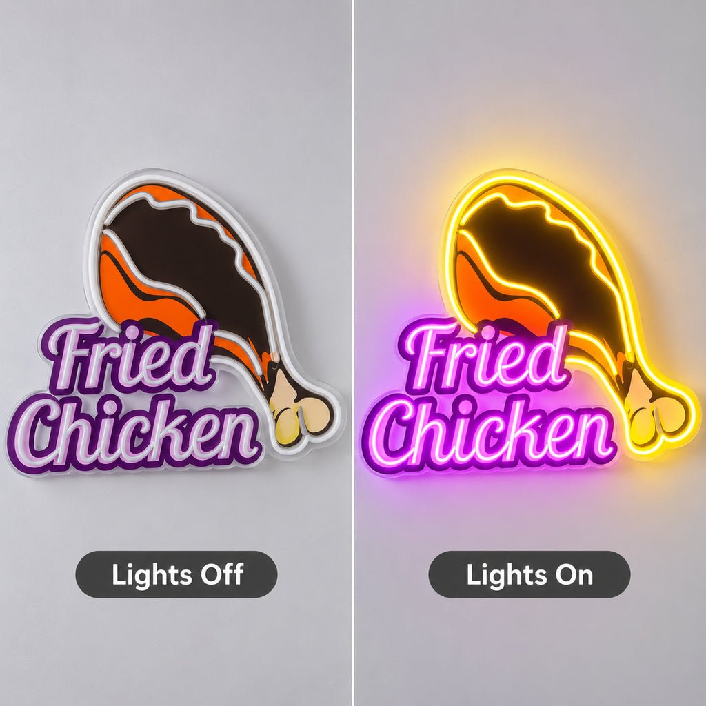 Fried Chicken Drumstick LED Neon Sign - Shineneon