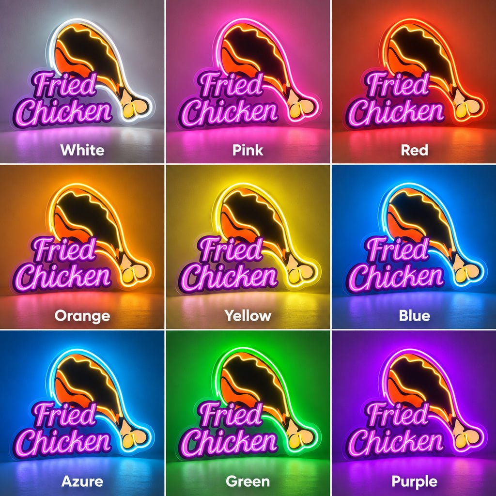 Fried Chicken Drumstick LED Neon Sign - Shineneon