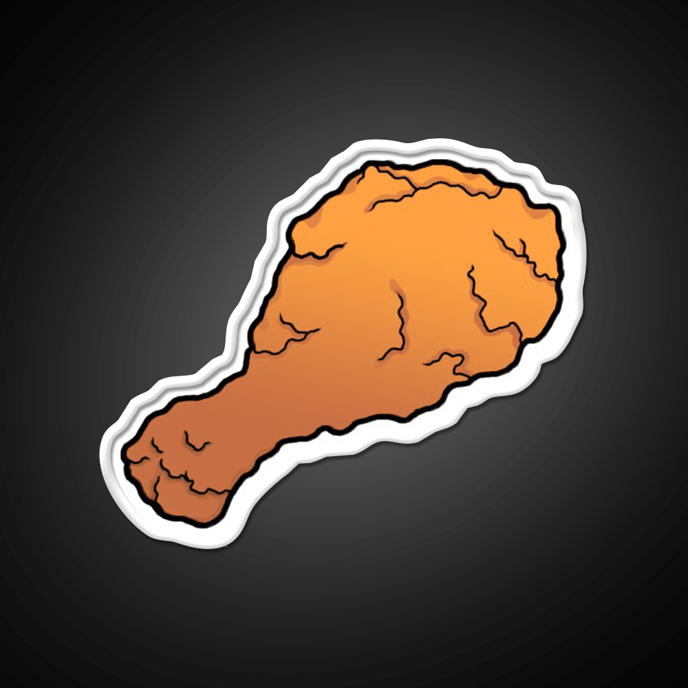 Fried Chicken Fast Food Led Neon Sign For Burger Place Rgb Color - Shineneon