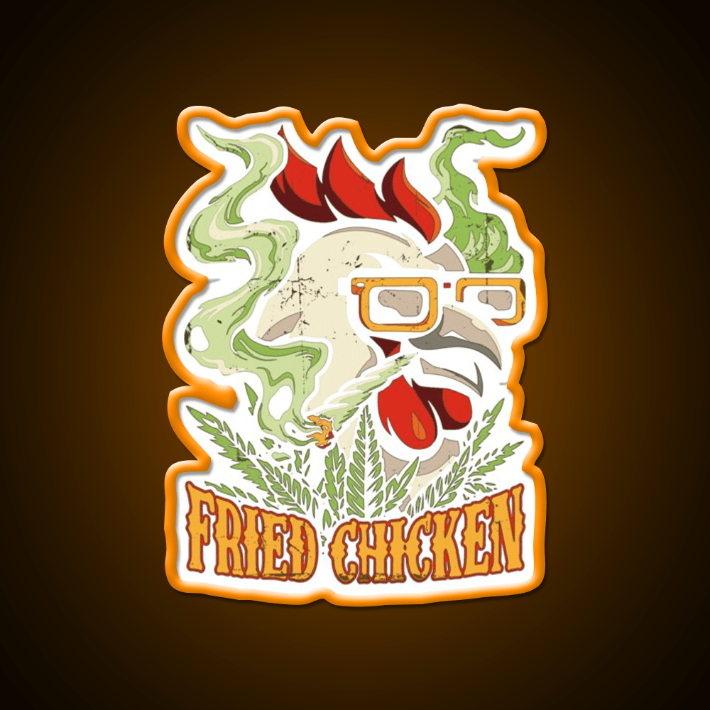 Fried Chicken Fast Food Led Neon Sign For Burger Place Wall Art Rgb Color - Shineneon