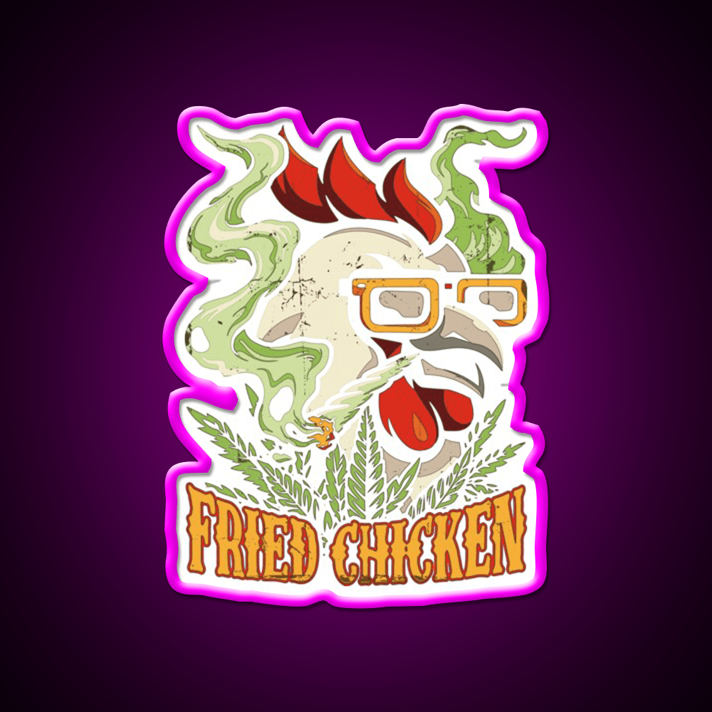 Fried Chicken Fast Food Led Neon Sign For Burger Place Wall Art Rgb Color - Shineneon