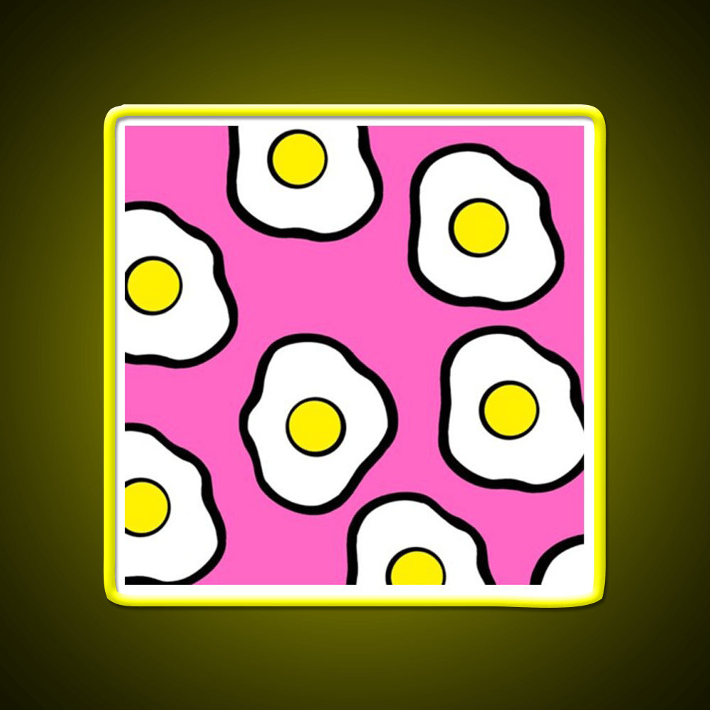 Fried Eggs Snack Food Led Neon Sign Rgb Color - Shineneon