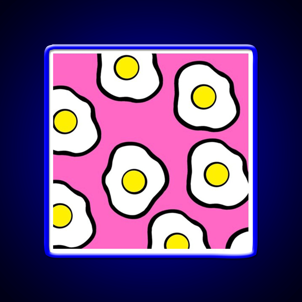 Fried Eggs Snack Food Led Neon Sign Rgb Color - Shineneon
