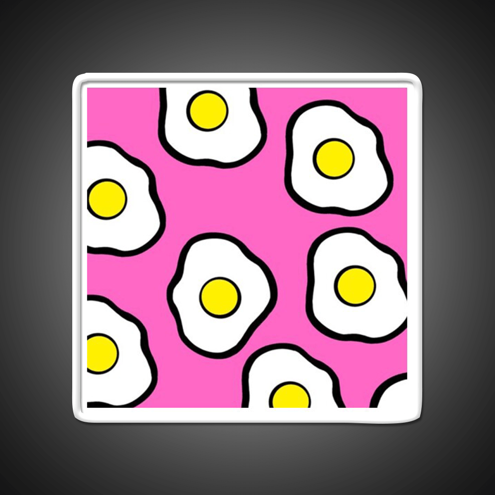Fried Eggs Snack Food Led Neon Sign Rgb Color - Shineneon