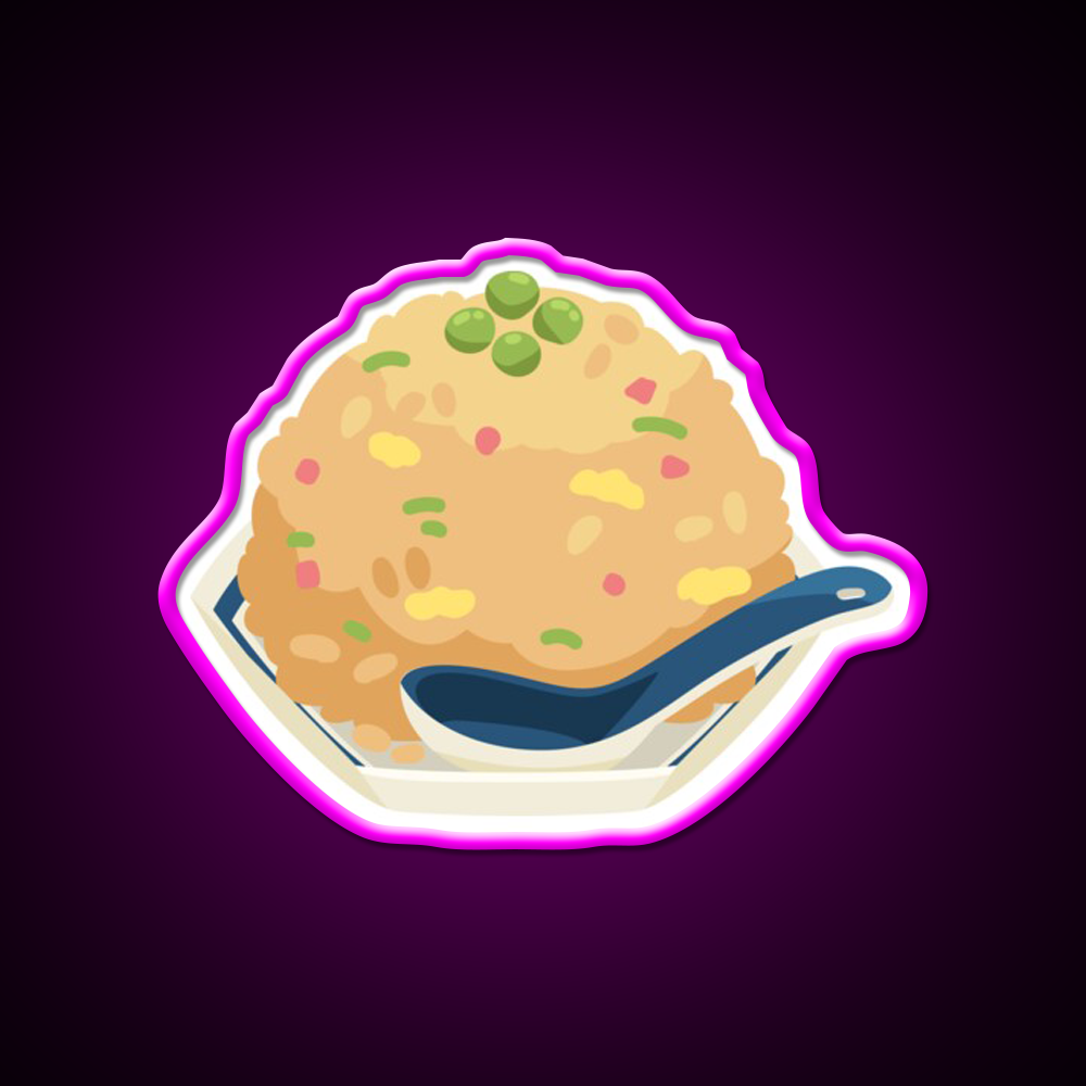 Fried Rice Led Neon Sign Chinese Food Rgb Color
