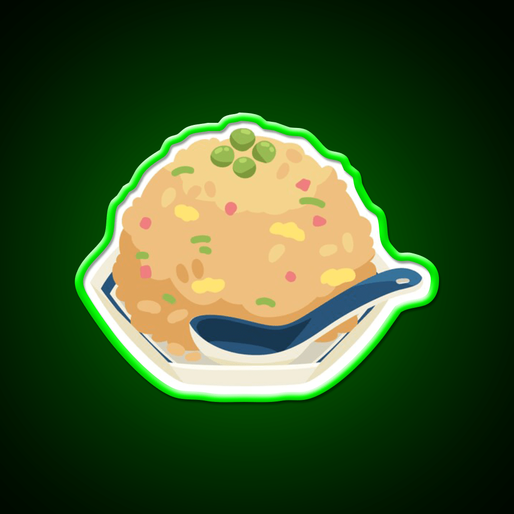 Fried Rice Led Neon Sign Chinese Food Rgb Color - Shineneon