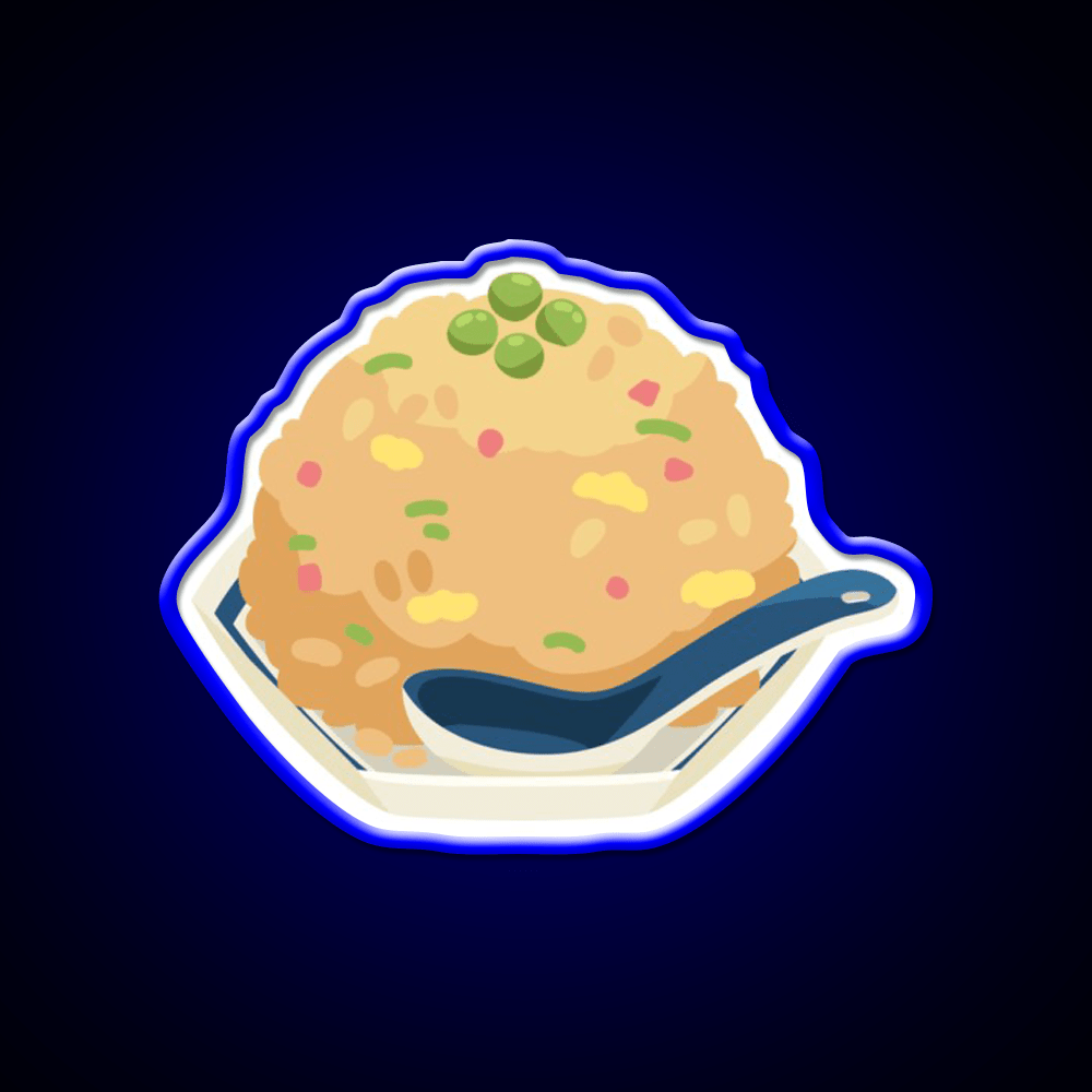 Fried Rice Led Neon Sign Chinese Food Rgb Color - Shineneon