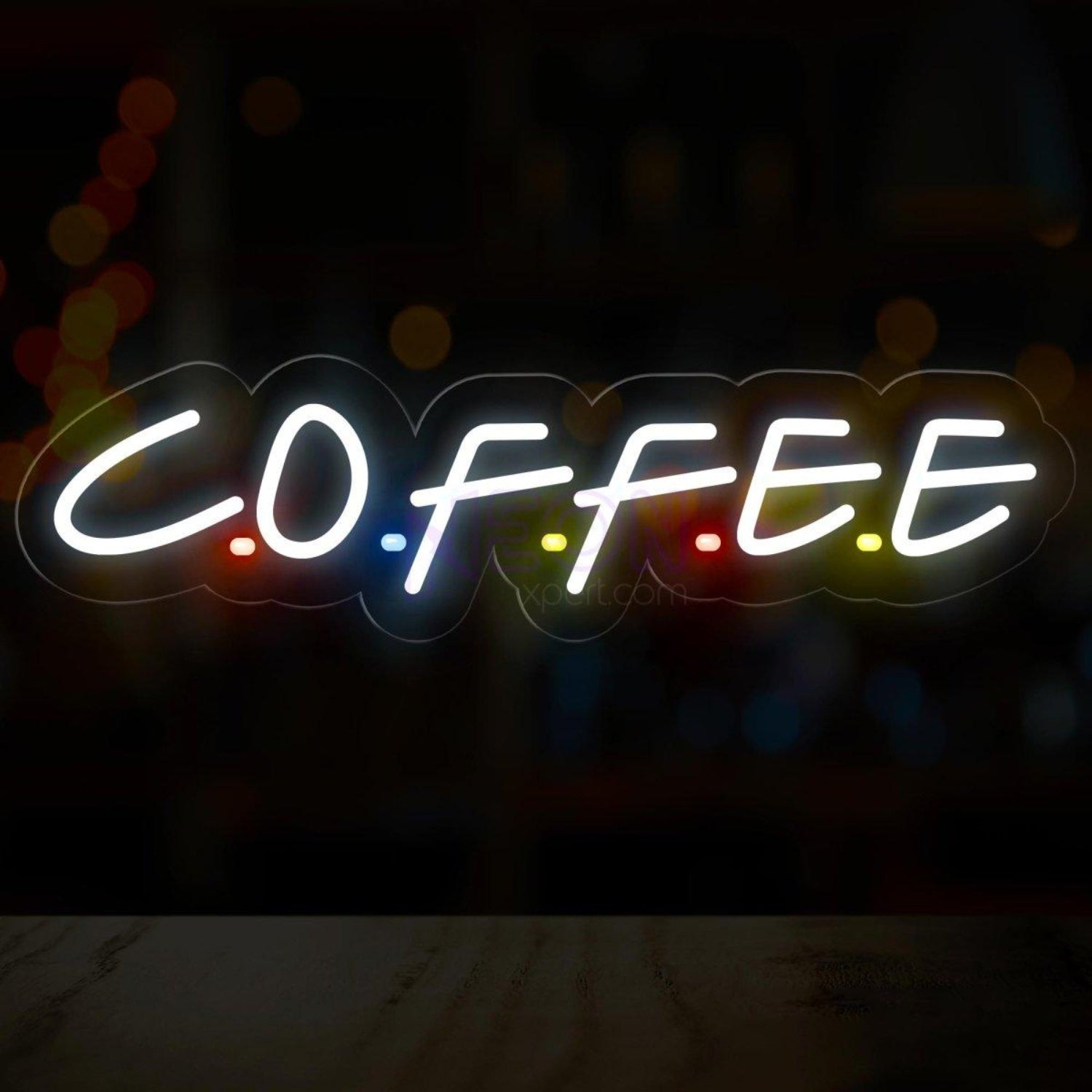 Friends Coffee Led Neon Sign With Colorful Accents For Modern Cafe Decor | Shineneon