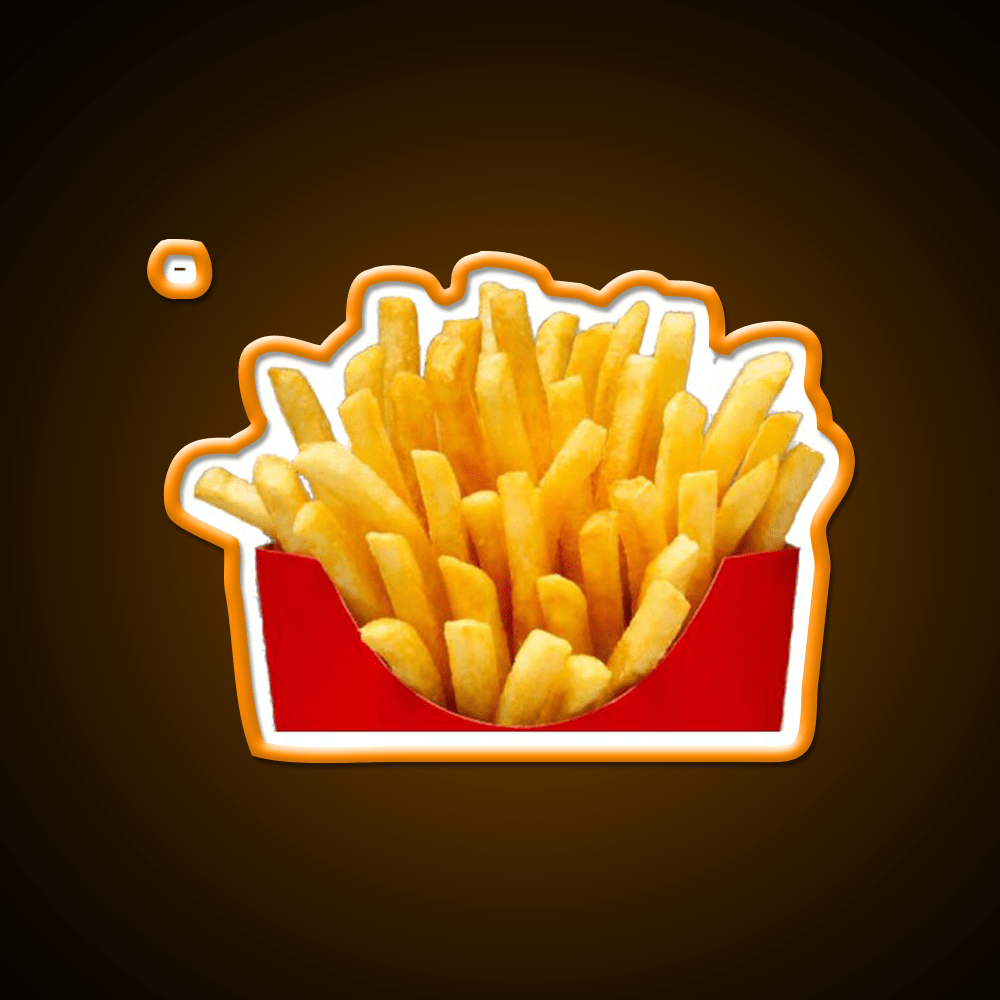 Fries Fast Food Led Neon Sign For Burger Place Wall Decor Rgb Color - Shineneon