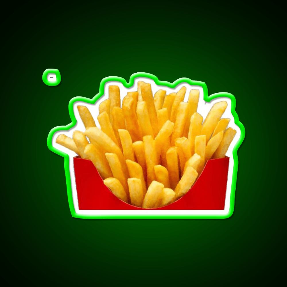 Fries Fast Food Led Neon Sign For Burger Place Wall Decor Rgb Color - Shineneon