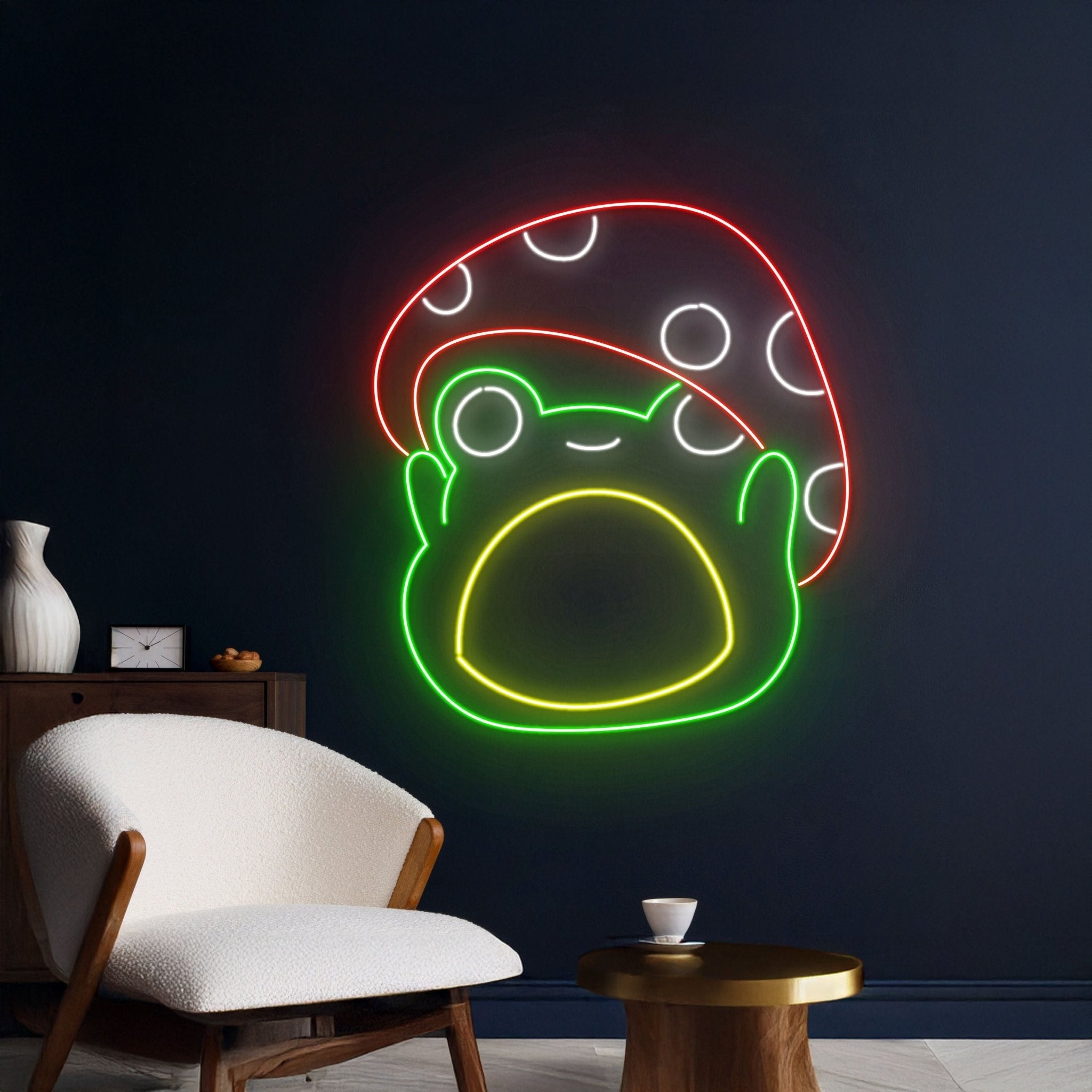 Frog Mushroom Neon Light Toad Led Sign - Shineneon