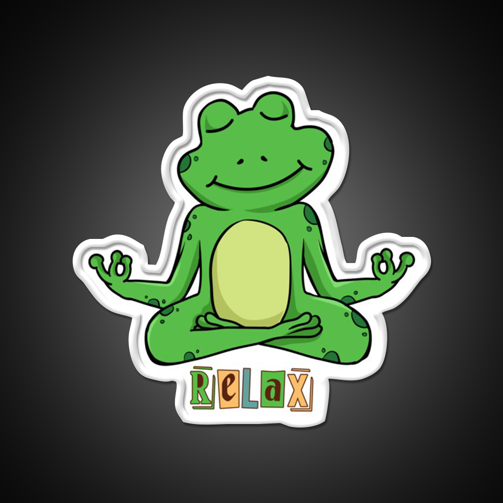 Frog Yoga Led Neon Sign For Wellness Space Rgb Color