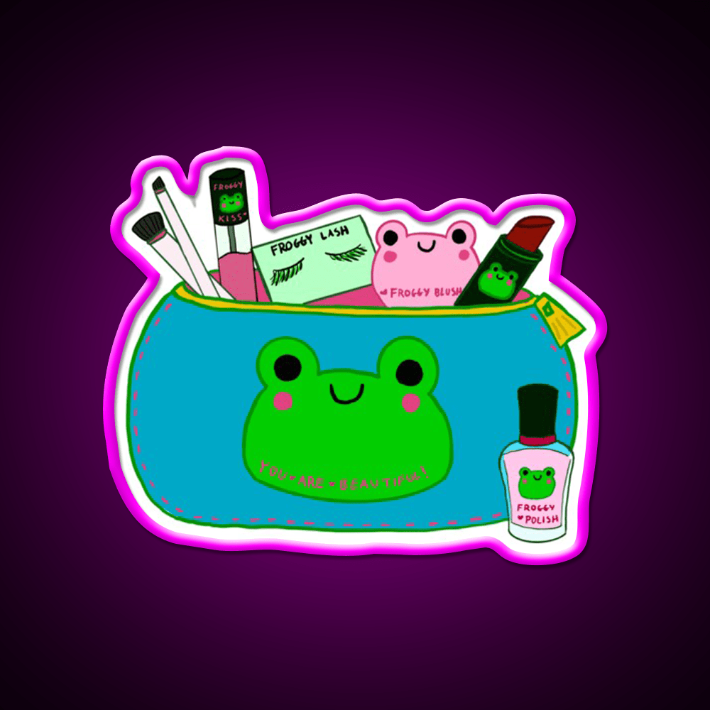Froggy Makeup Nail Salon Led Neon Sign Rgb Color - Shineneon
