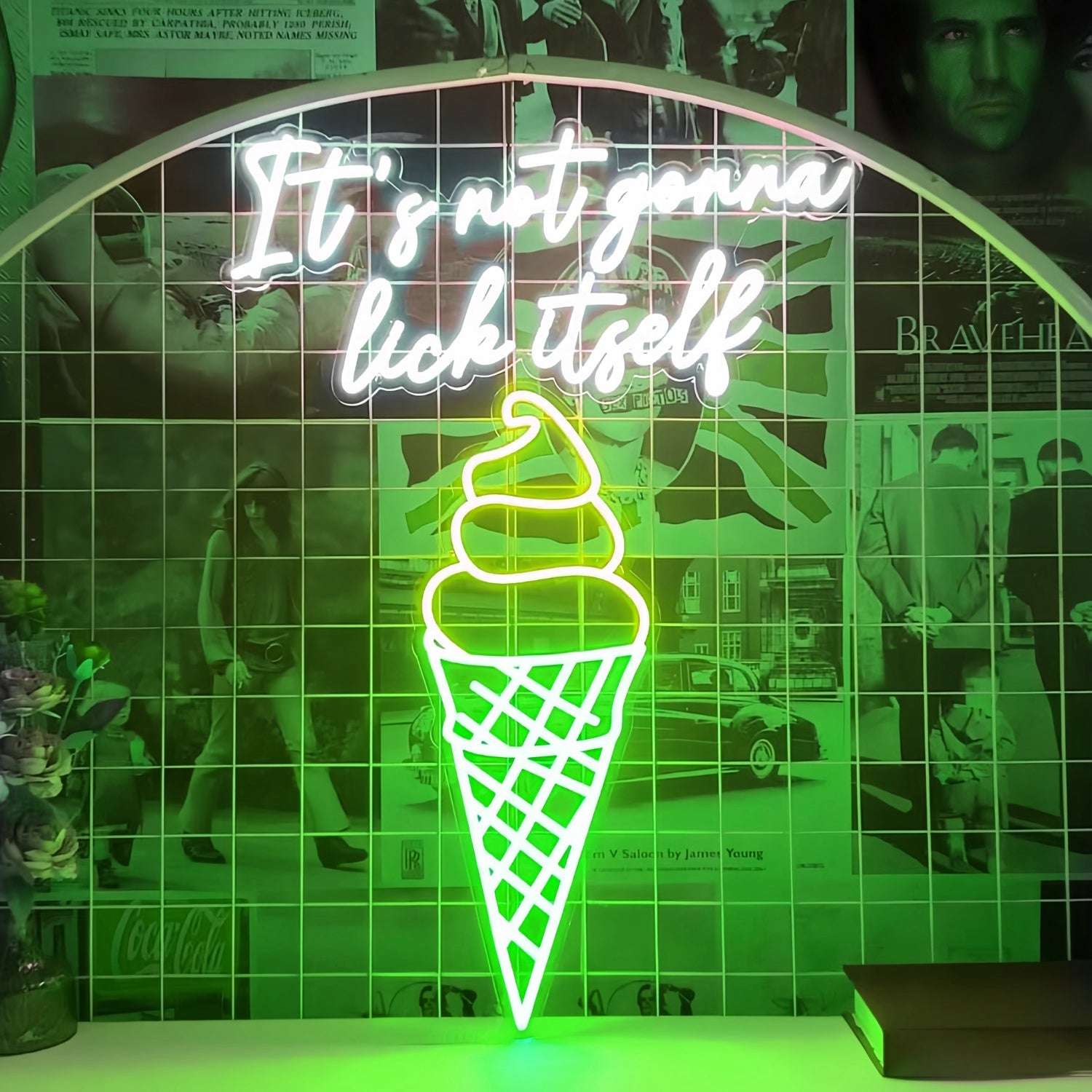 Frozen Delight Oasis Ice Cream Solves Everything Neon Sign | Shineneon