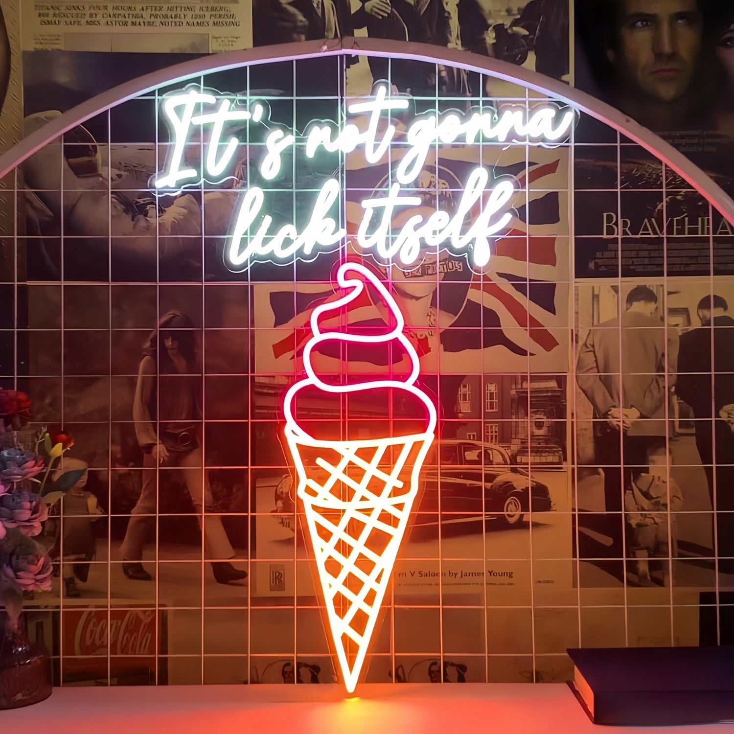 Frozen Delight Oasis Ice Cream Solves Everything Neon Sign | Shineneon