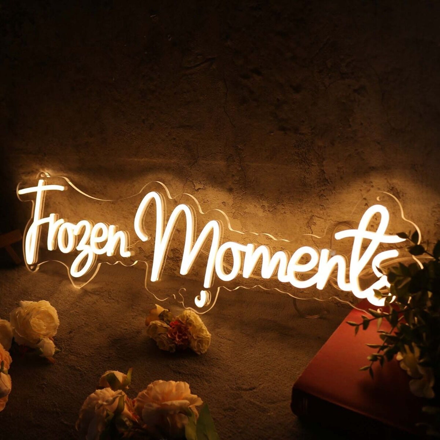 Frozen Moments Yellow Led Neon Sign | Shineneon
