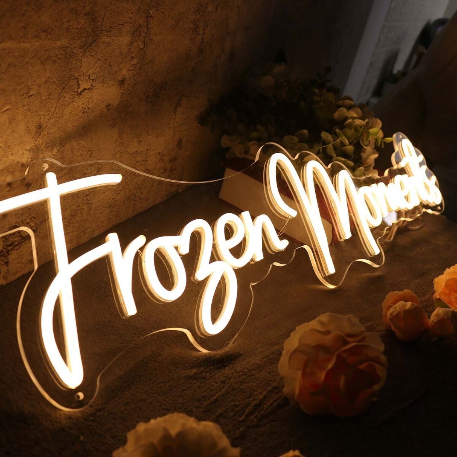 Frozen Moments Yellow Led Neon Sign - Shineneon