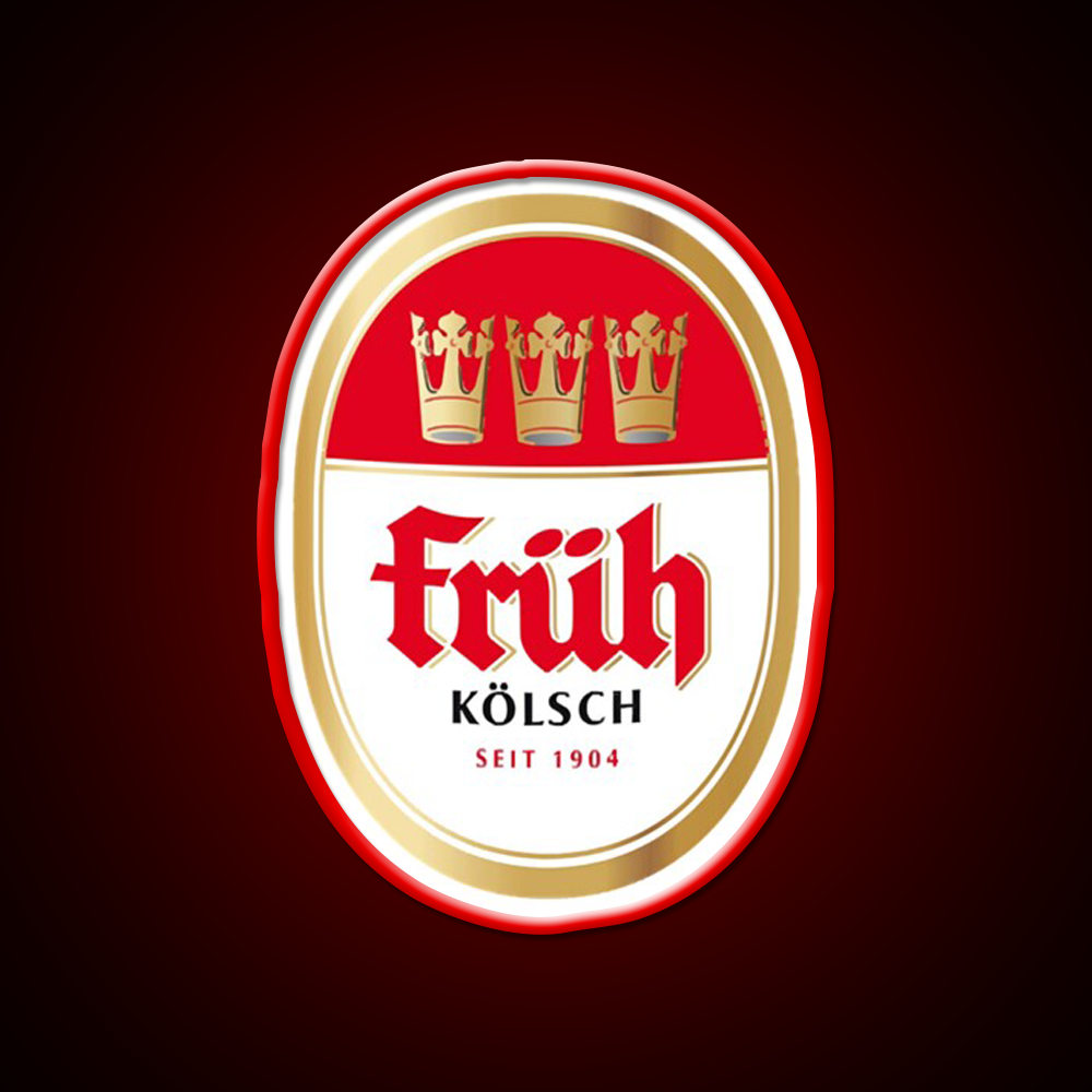 Fruh Kolsch Beer Logo Brewery Local Beer Bar Decor Led Neon Sign Rgb Color - LED neon sign view 10