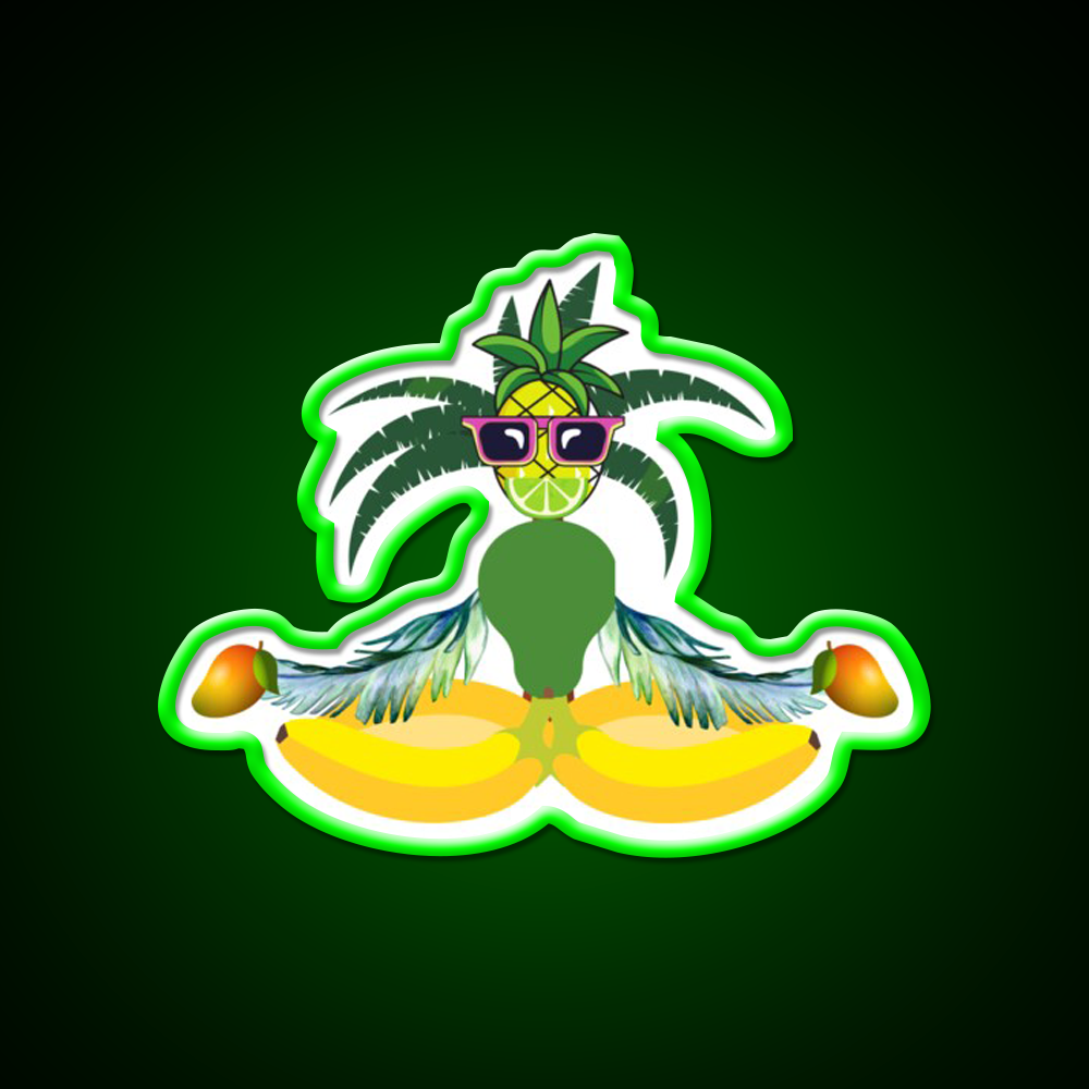 Fruity Meditation Yoga Led Neon Sign For Wellness Space Rgb Color