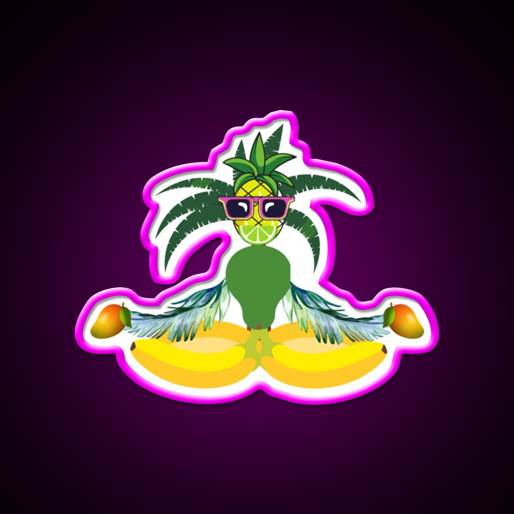 Fruity Meditation Yoga Led Neon Sign For Wellness Space Rgb Color