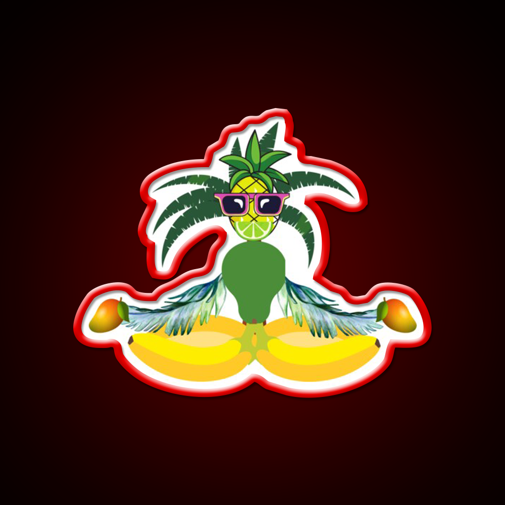 Fruity Meditation Yoga Led Neon Sign For Wellness Space Rgb Color