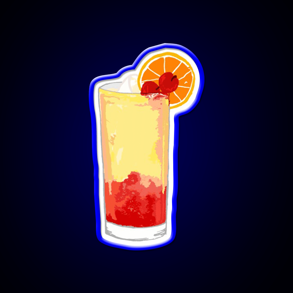 Fruity Tequila Sunrise Party Drink Tequila Led Neon Sign Rgb Color - Shineneon