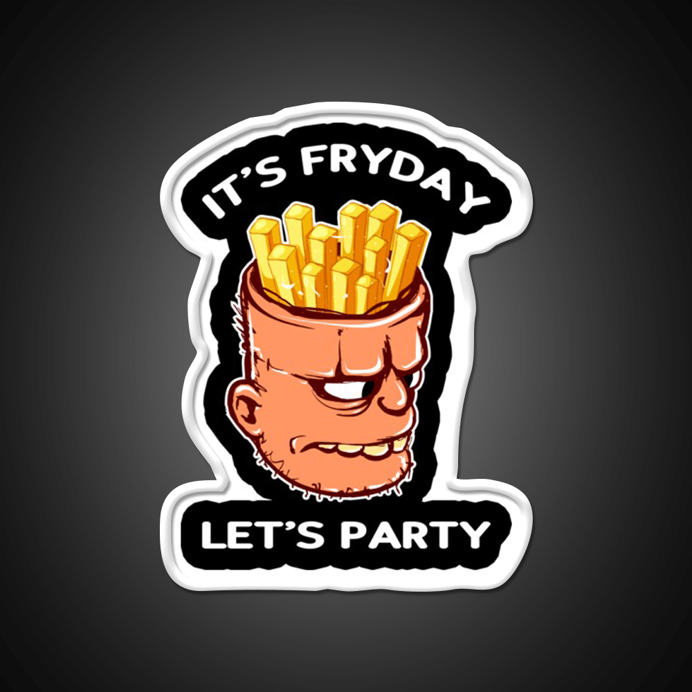 Fryday Party Fast Food Led Neon Sign For Burger Place Rgb Color - Shineneon