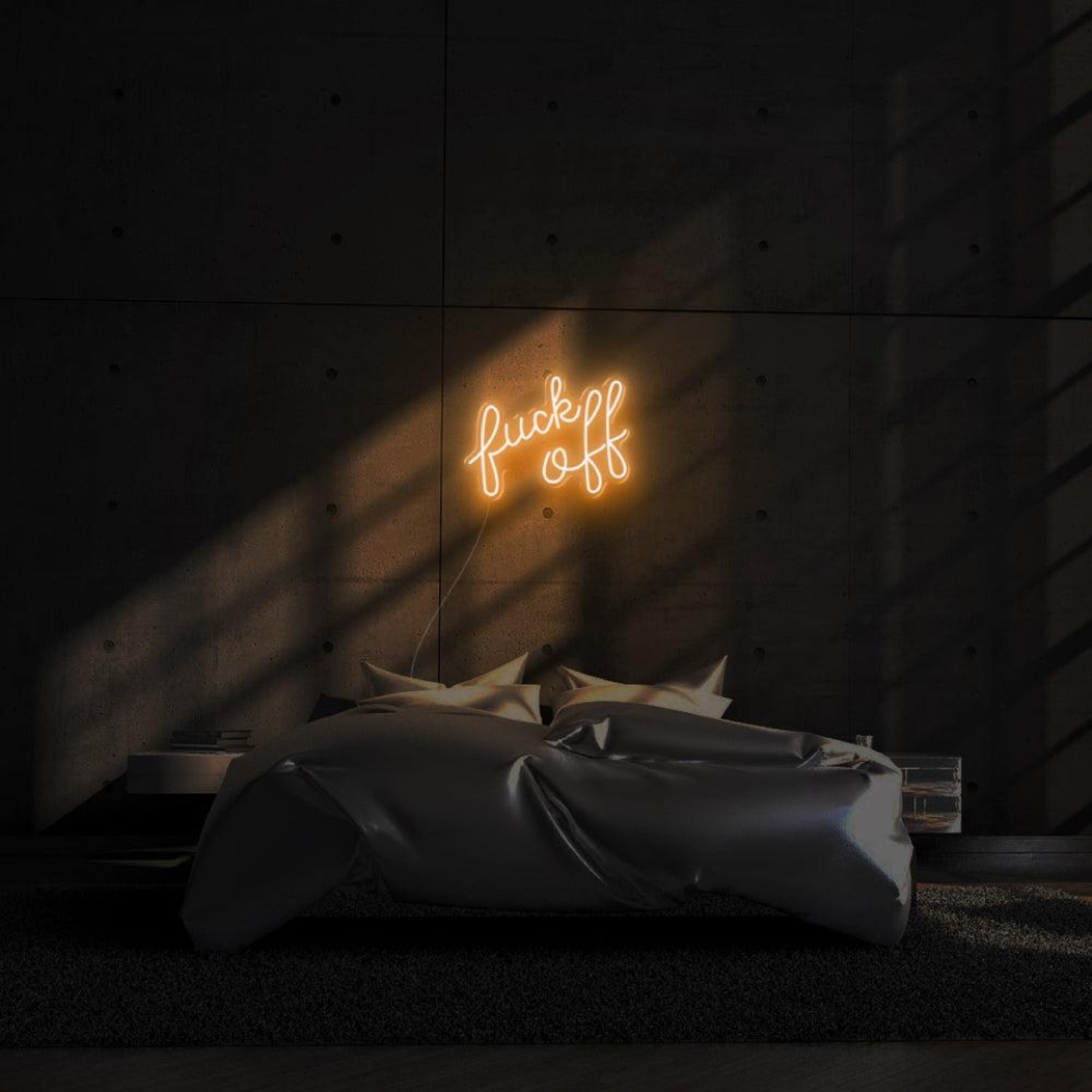 Fuck Off Vivid Pink Text-Based Led Neon Sign For Bold Bedroom Decor | Shineneon