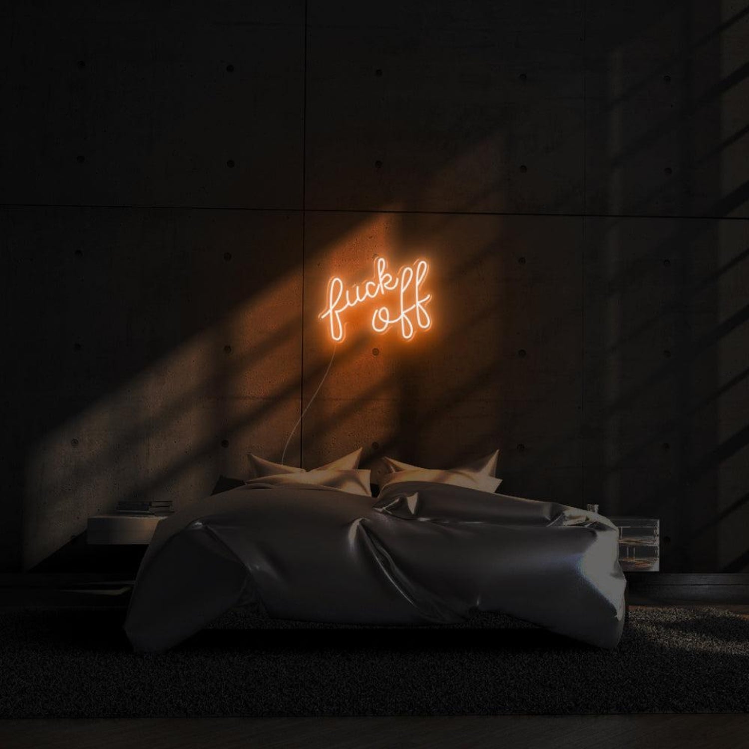 Fuck Off Vivid Pink Text-Based Led Neon Sign For Bold Bedroom Decor | Shineneon